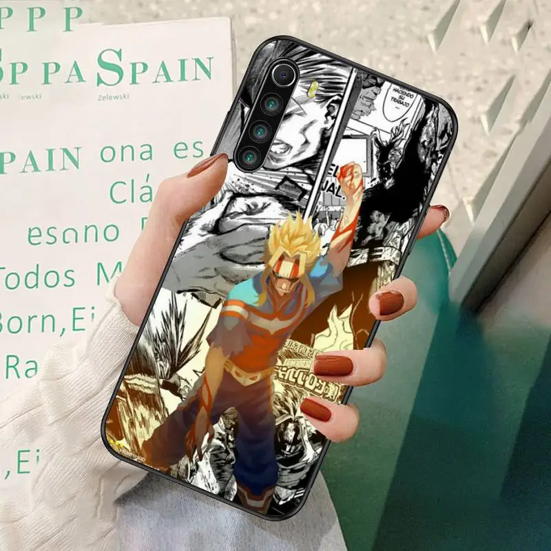 

My Hero Academia Black TPU Phone Case For Redmi 7 8 9 A K20 30 Pro Note 8 9 Pro 9s