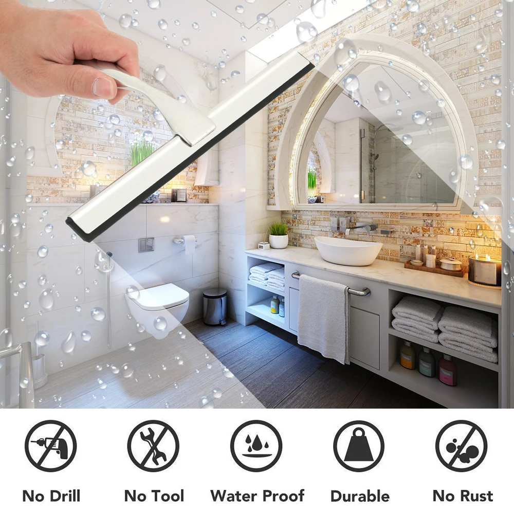 Скребок для стеклоочистителя из нержавеющей стали скребок душа щетка зеркала в