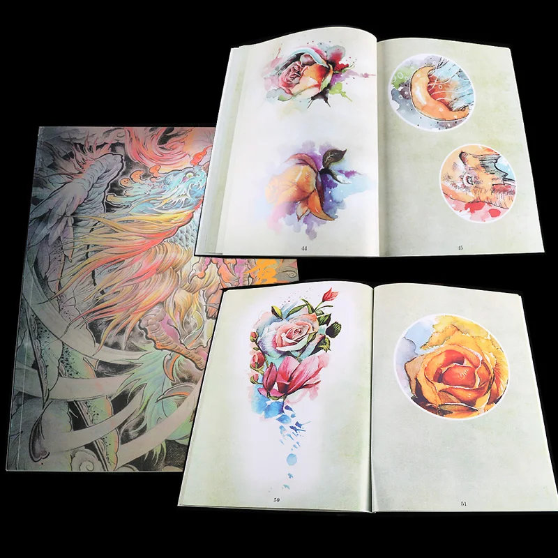 Трафарет А4 в японском стиле с рисунком татуировок флэш Будда роза цветок