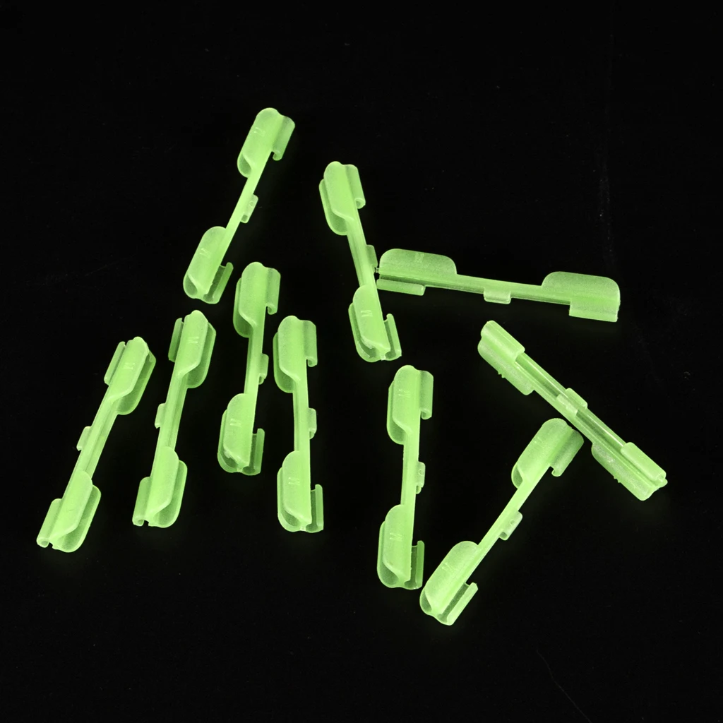 10pcs Fluorescent Glow Stick Clip Lightstick Fishing Night Float Dark Sticks Holder Men Women Outdoor |