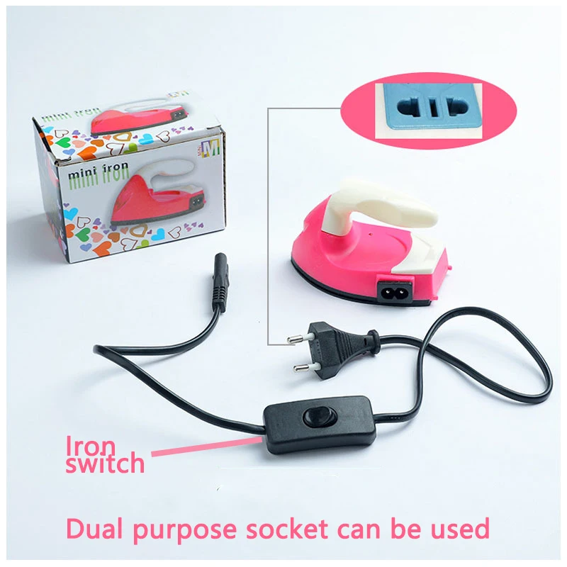 Mini Electric Small Electric Iron Dry Non Steam Special Toy Iron Steam Electric Iron for Clothes High Quality Portable Iron