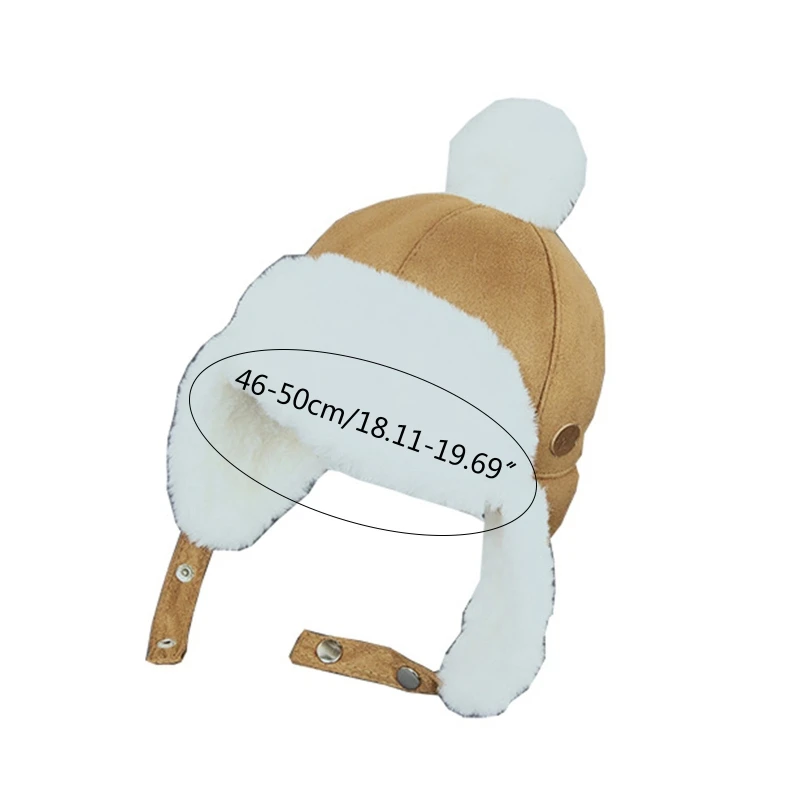 

Baby Boys Girls Hat Kids Children Ear Flap Muff Winter Warm Lei Feng Plush Cap F3ME