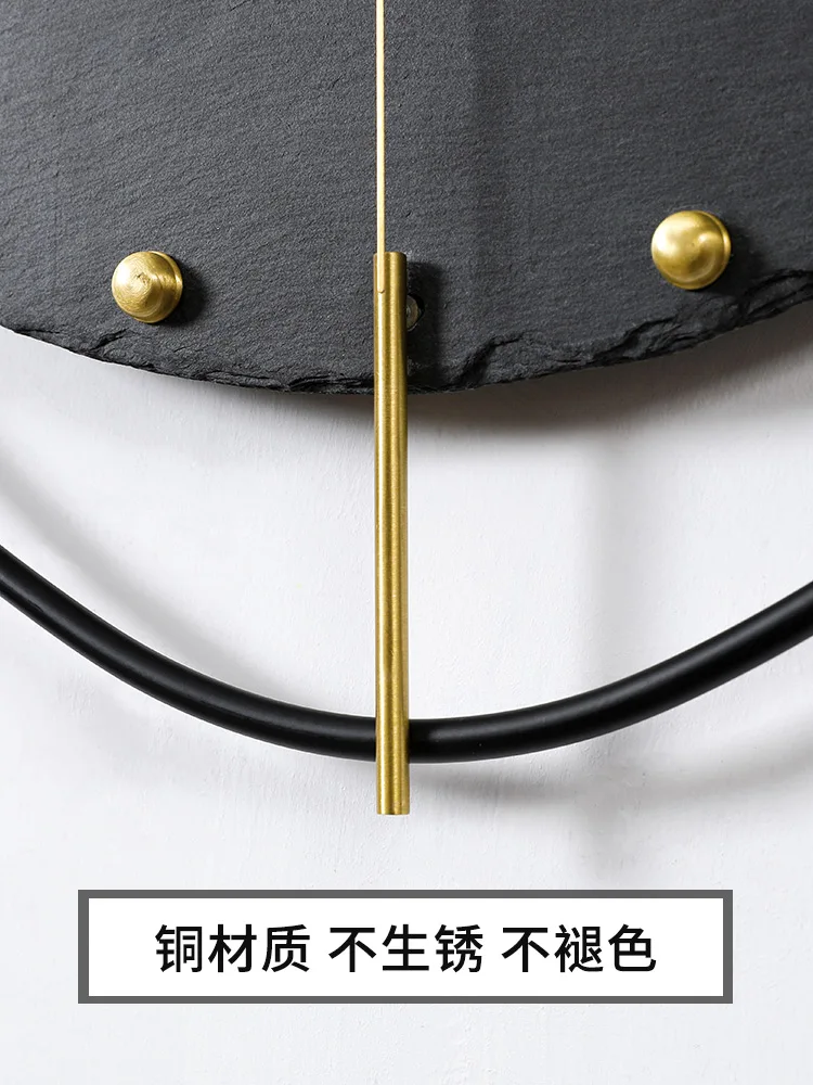 Современные креативные настенные часы металлические мраморные 3d домашний декор