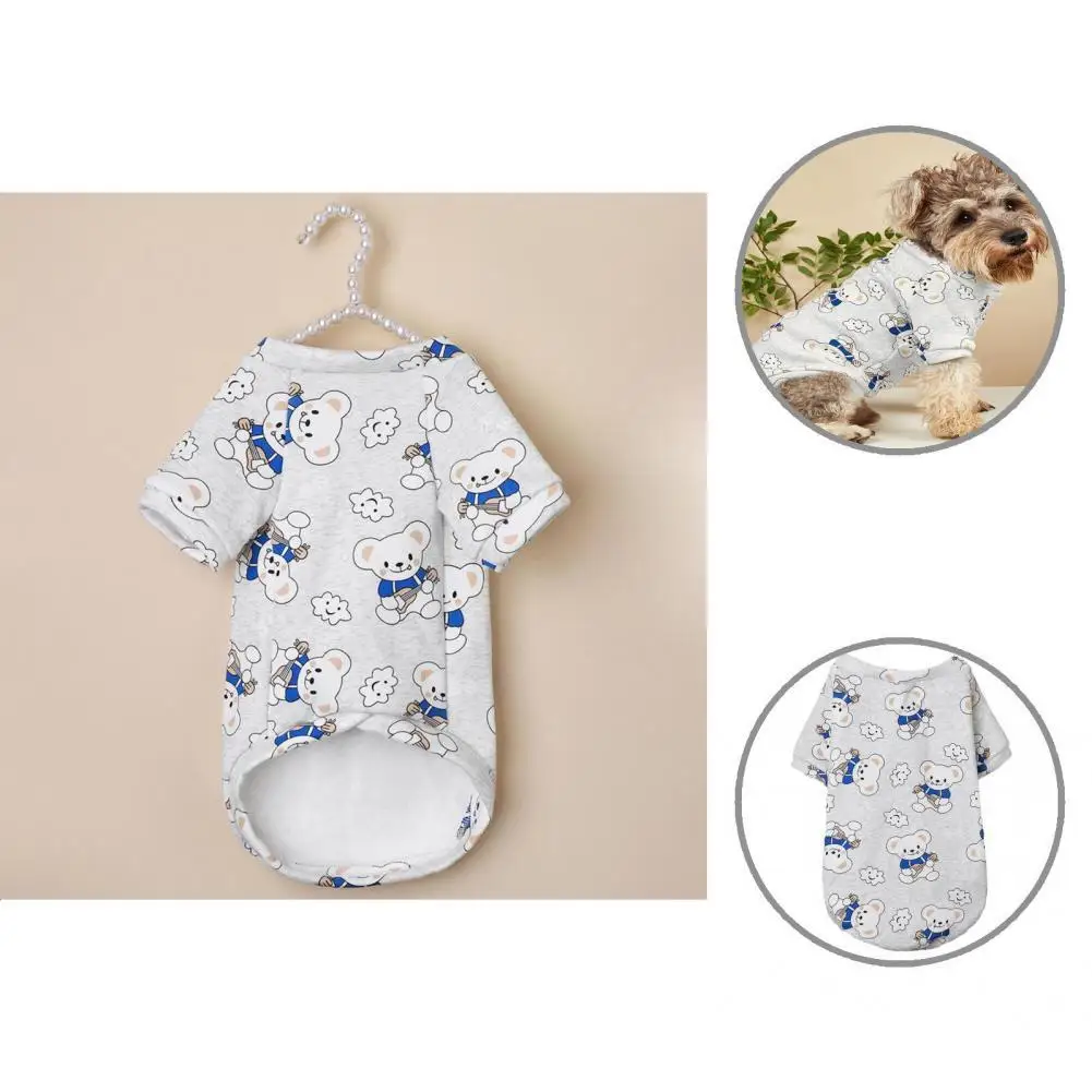 

Cute High-quality Animal Printed Two-legged Warm Puppy Fleece Unisex Pet Clothes Multi-purpose for Taking Photo