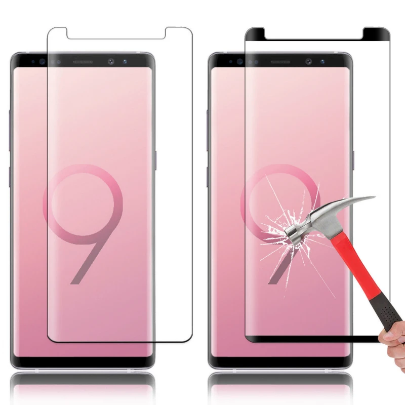 3D закаленное стекло JGKK с полным покрытием для Samsung Galaxy Note 9 8 Защитная пленка