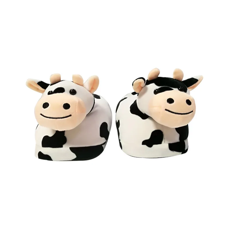 

Winter Men Women Home Slippers Cotton Cute Cartoon Cow Shoes Indoor Slippers Winter Home Shoes Fashion Shoes
