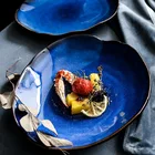 Европейская керамическая глубокая миска, фарфоровая миска, Салатница, десерт, тарелка для закусок, креативные формы, набор посуды, подарок другу