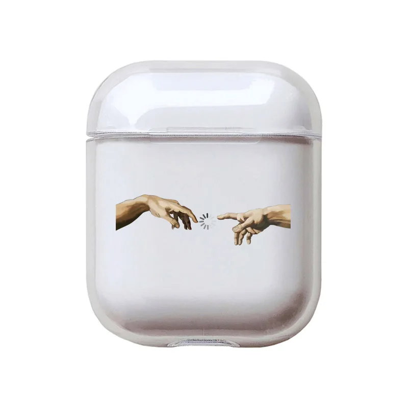 Style 3 Чехол для телефона с абстрактным рисунком для Apple Airpods 2/1, чехол с милыми мультяшными персонажами, Жесткий Чехол для наушников Airpod, чехол для air pods - Цвет: Style 3