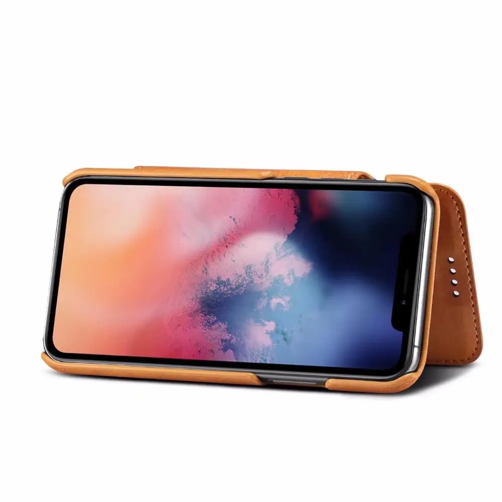 Inside and outside cards for iPhone 11 11Pro 11Promax mobile wallet shatter-resistant bracket for iPhone 7 8 plus phone case