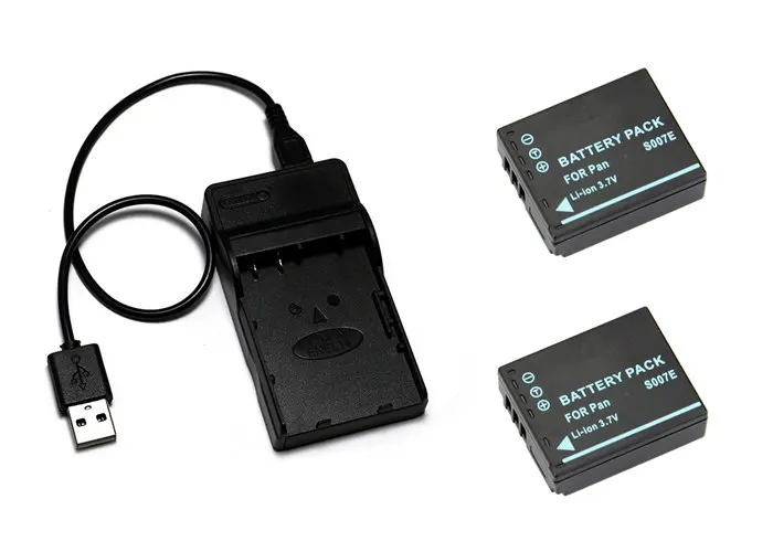 CGR-S007E CGA-S007 CGA-S007E S007E S007 CGR-S007 DMW-BCD10 Батарея+ Зарядное устройство для цифрового фотоаппарата Panasonic Lumix DMC-TZ11 TZ15 TZ4 TZ5 TZ1 DMC-TZ1