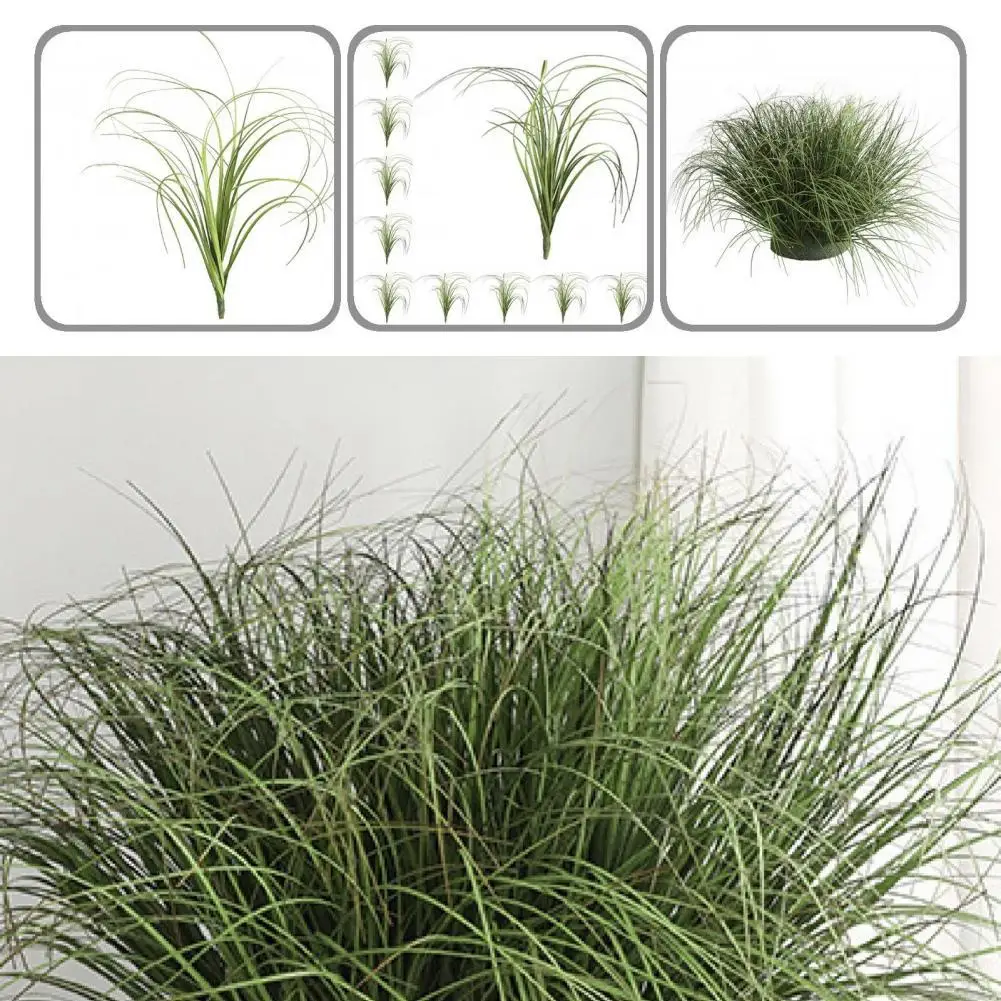 10 шт./компл. удобная тонкая текстура искусственная трава яркого цвета прочная для