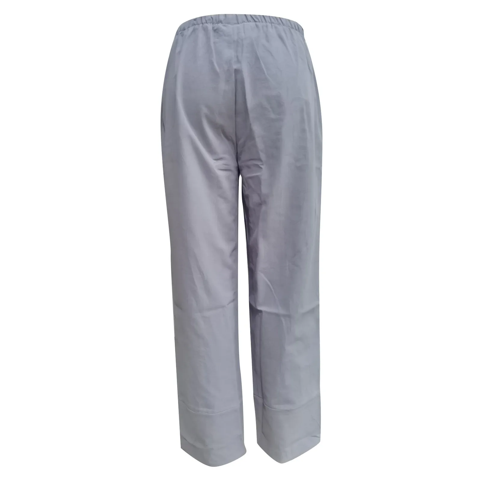 

Pants For Women Vintage Butterfly Print Cotton Linen Elastic Girdle Waist Wide Leg Pants Plus Size Baggy High Waist Trousers #4