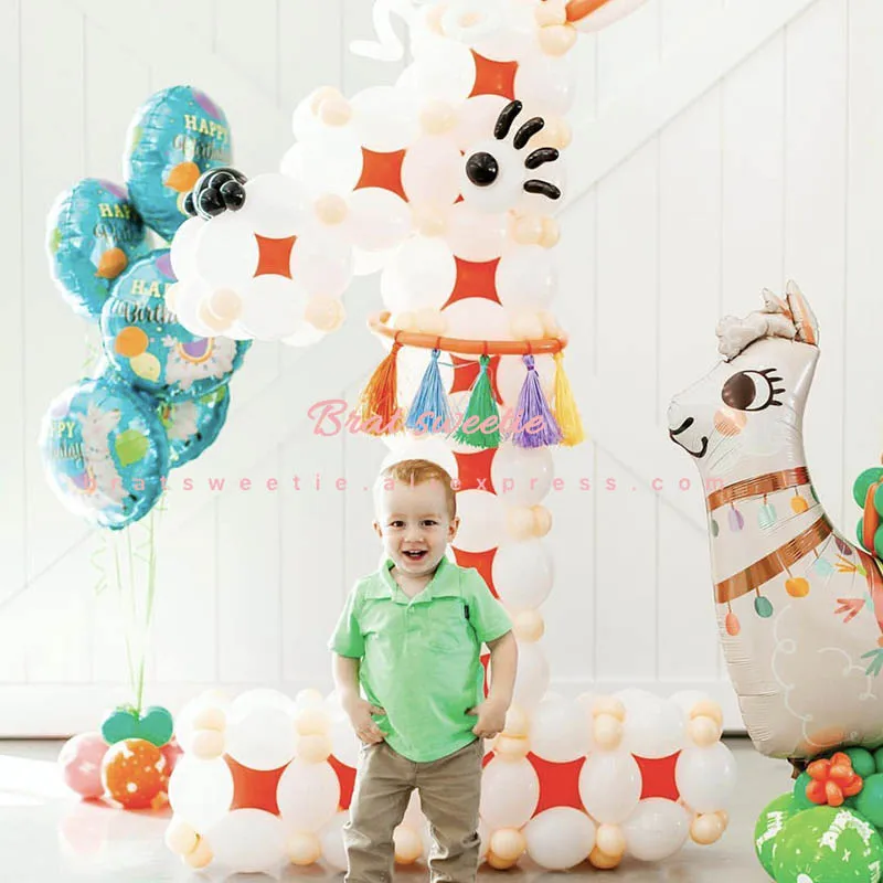 Pinata Единорог ламы воздушные шары ламы Альпака воздушный шар из фольги для вечеринок животных Baby Shower поставки с днем рождения украшения Дети