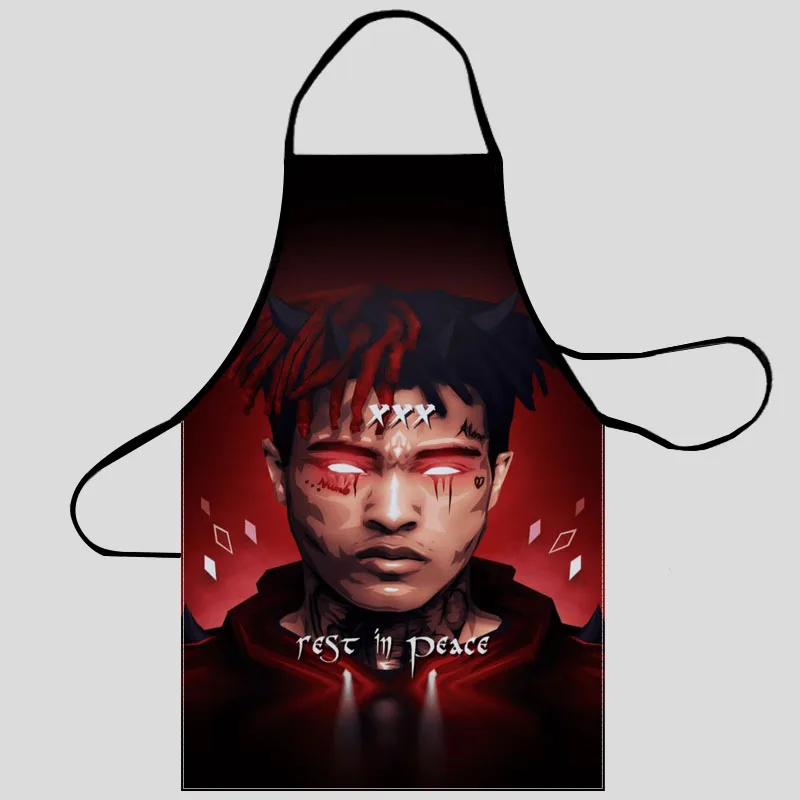 

Новинка XXXTentacion Фартук Кухонные фартуки для женщин оксфордская ткань чистящие передники домашнее приготовление