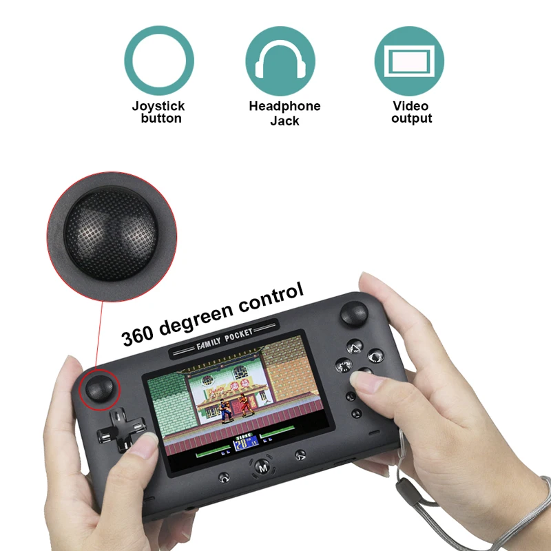 Ретро портативная мини портативная игровая консоль 8 бит 4,0 дюймов видео игра встроенные 208 игры для видео выхода игровая консоль