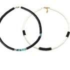 Boho jewelry colier lucite shell женские ожерелья-Чокеры wicca colar feminino HEISHI переработанный диск африканские виниловые бусы ожерелье