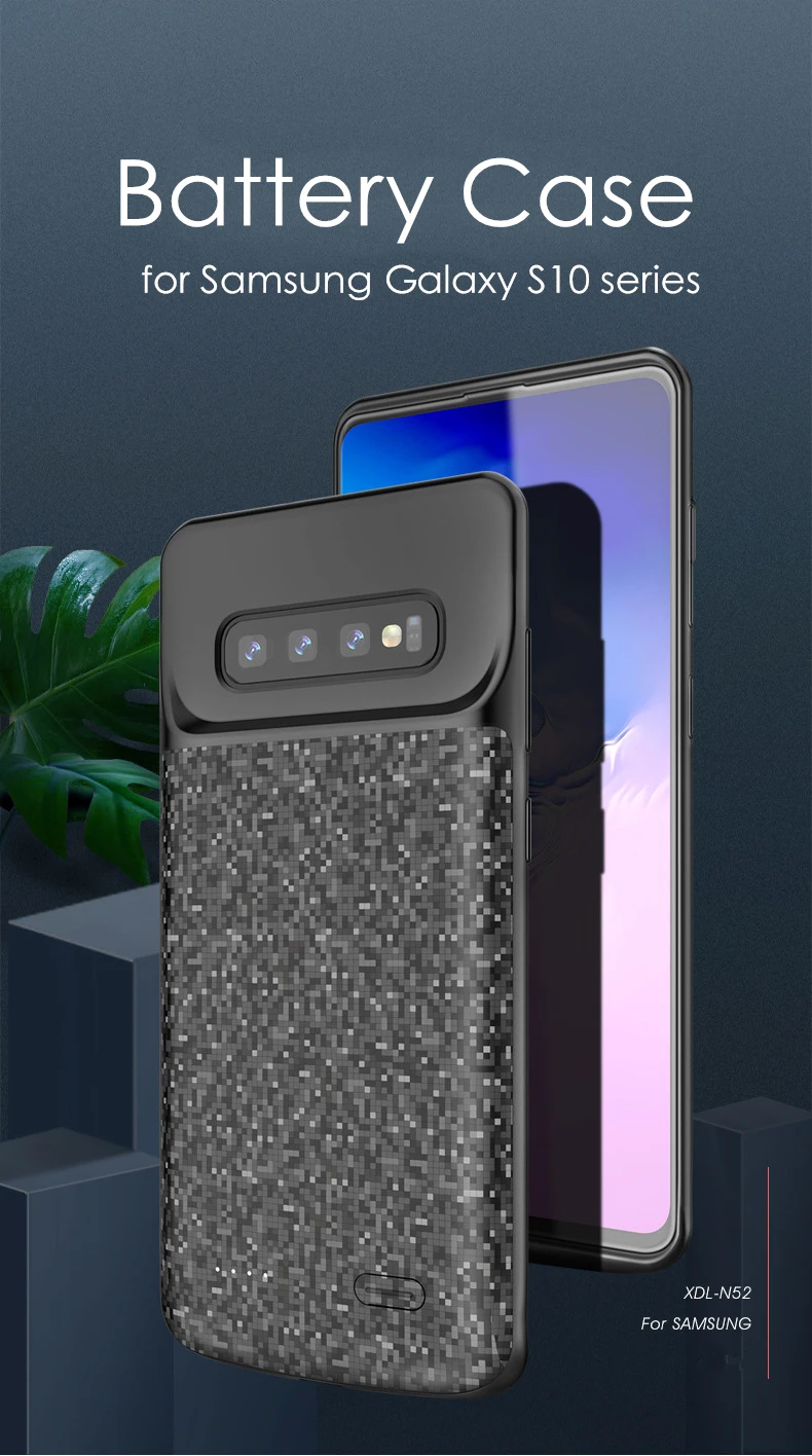 Для samsung S10 зарядное устройство чехол S10e силиконовый бампер ультра тонкий ударопрочный Powerbank для samsung S10 Plus чехол для батареи