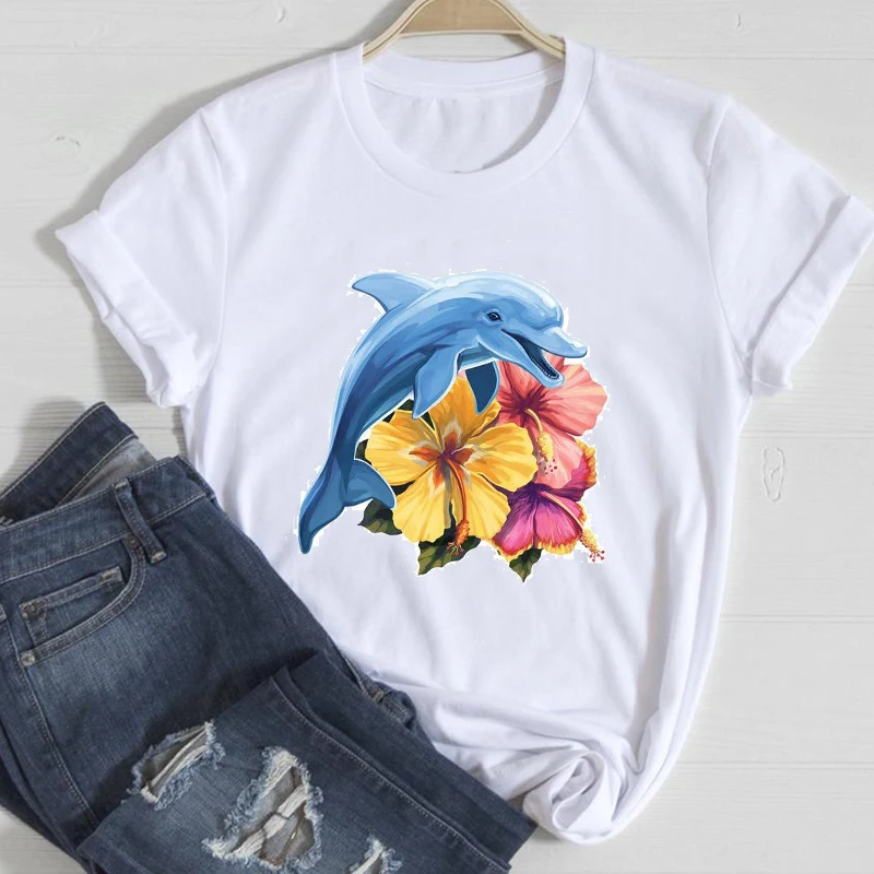 

Cartoon Fashion Clothing 2021 New Casual Spring Summer Clothes Graphic T-shirts Women Top Lady Print Female aesthetic Art Tee