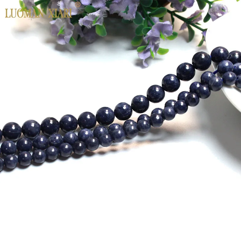 Высококачественные AAA 100% натуральный сапфир круглый Редкие с синим натуральным