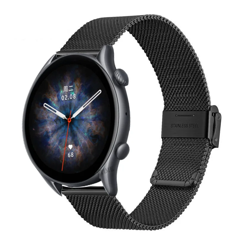 Ремешок сменный для смарт-часов Xiaomi Huami Amazfit GTS 3 GTS3 браслет часов GTR 42 мм Bip U S GTS2 Mini -
