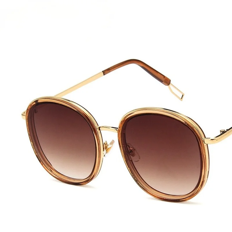 

2021 New Korean Retro Round Sunglasses All-match Colorful Reflective Sun Glasses Sunglasses Women