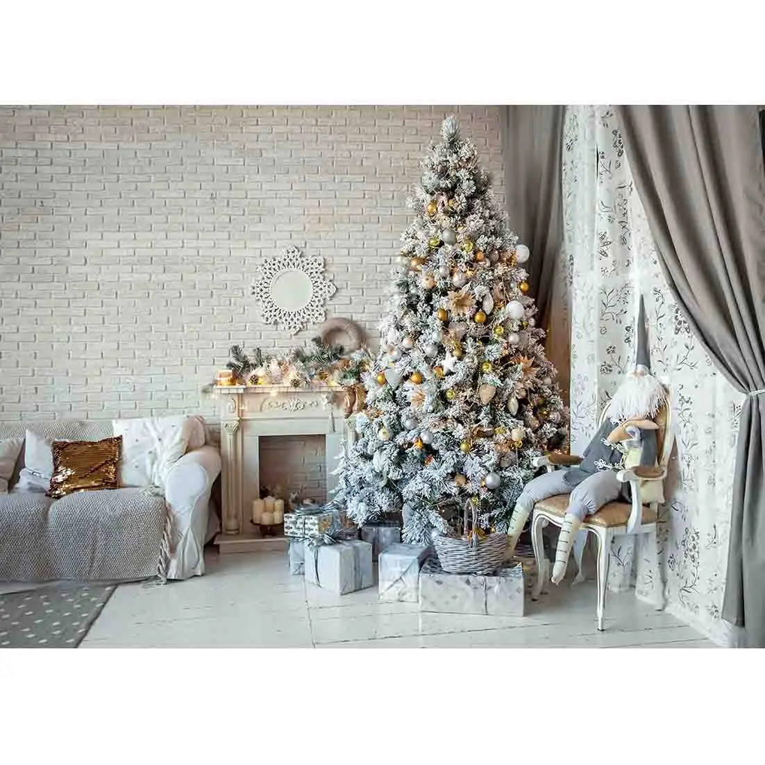 10 SHENGYONGBAO Vinyl Custom Photography Backdrops Prop Christmas day Theme Photo Studio Background YN-5551 - Цвет: 10