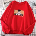 Мужская толстовка с принтом Demon Slayer Gyomei Himejima, теплая повседневная одежда, модная толстовка с капюшоном большого размера в стиле хип-хоп