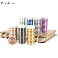 fromthenon metal expander discs rings for mushroom holes planner letter or junior size discbound notebook scrapbooking supplies