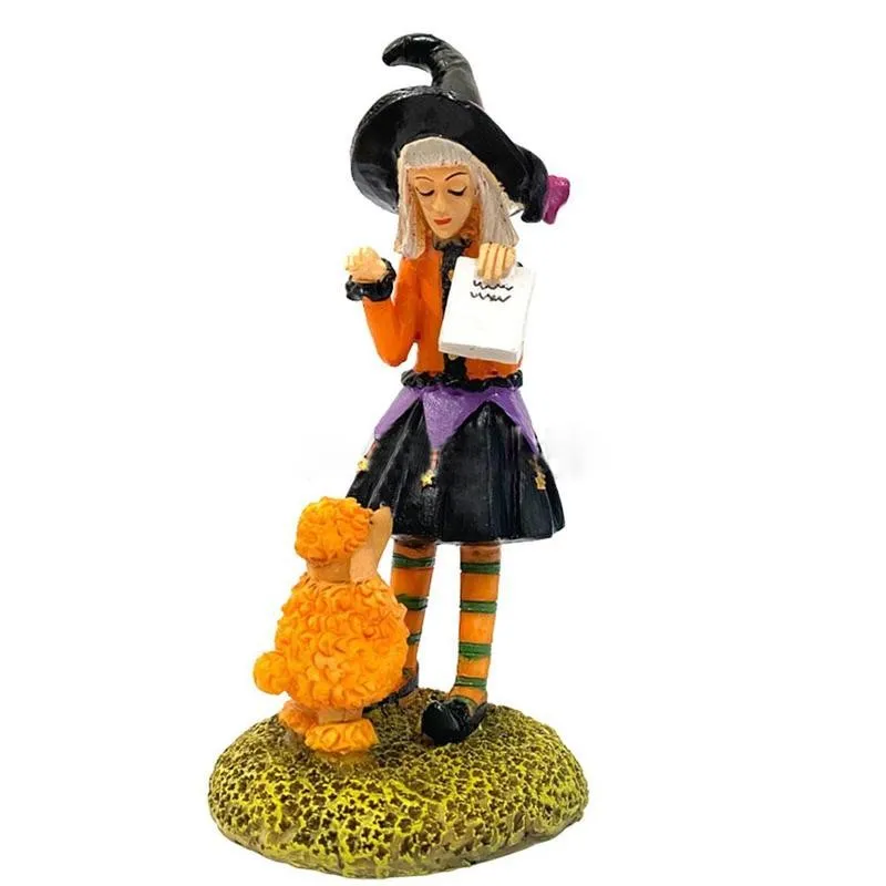 

Halloween Decorative Figure Witch Statue Daphne Belinda Pumpkin Witch Doll Figure Sculpture Halloween Decoration For Home