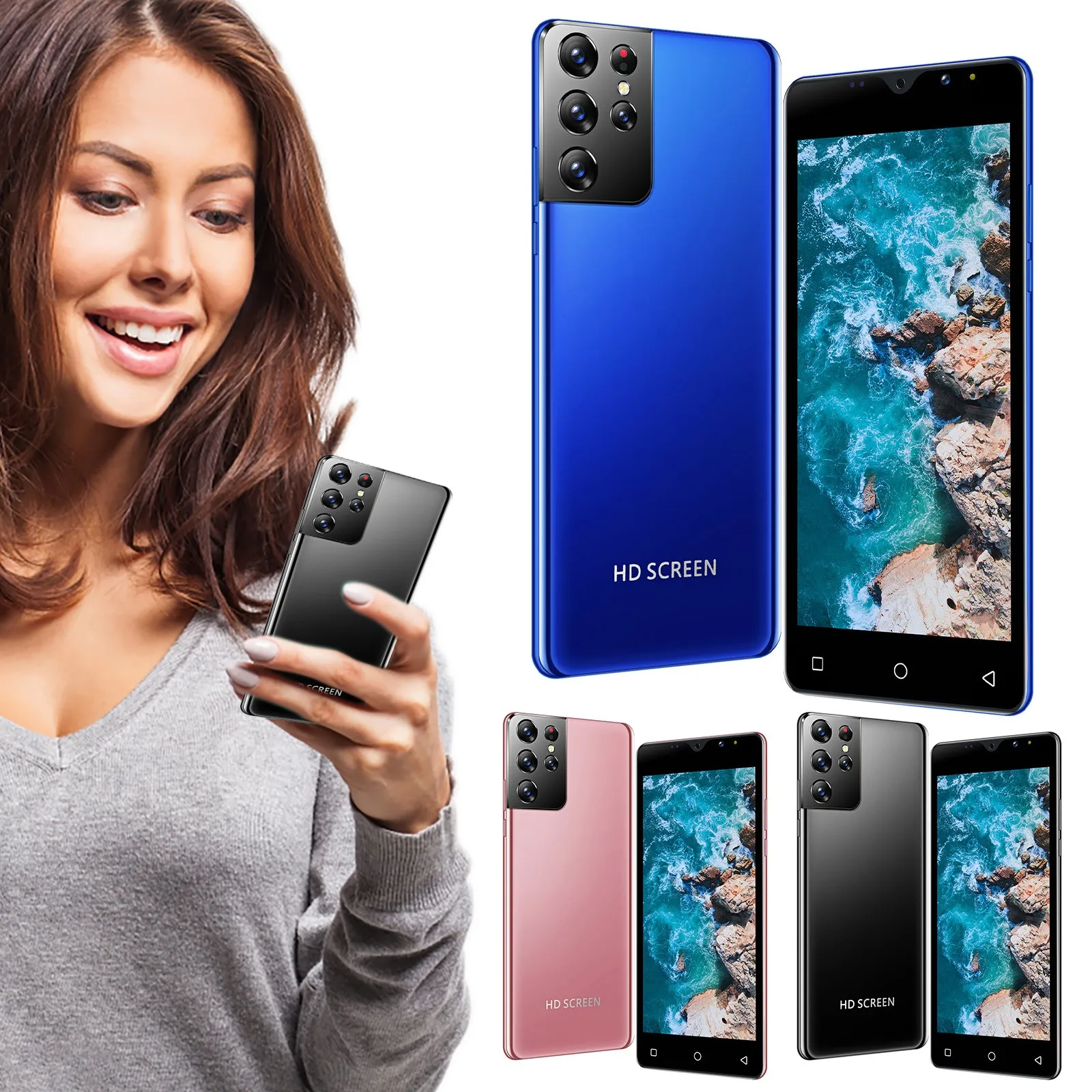 Смартфон S21 + PRO на Android 2022 экран 6 0 дюйма 1 Гб 8 | Мобильные телефоны и аксессуары