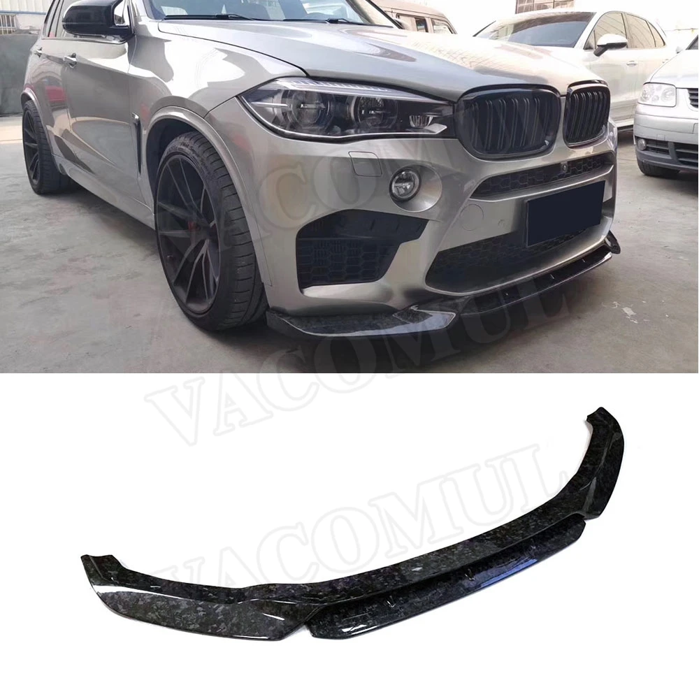 

Передний спойлер из углеродного волокна/ФАП для BMW X5M F85 X6M F86 2015 -2018 в, стильный кованый углеродный бампер с головкой, подбородок, Стайлинг автомобиля