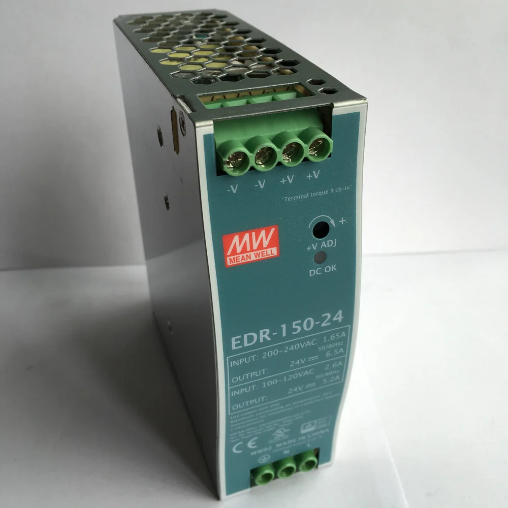 

MEAN WELL EDR 24V 6.5A 150W Rail DC трансформатор DR импульсный источник питания