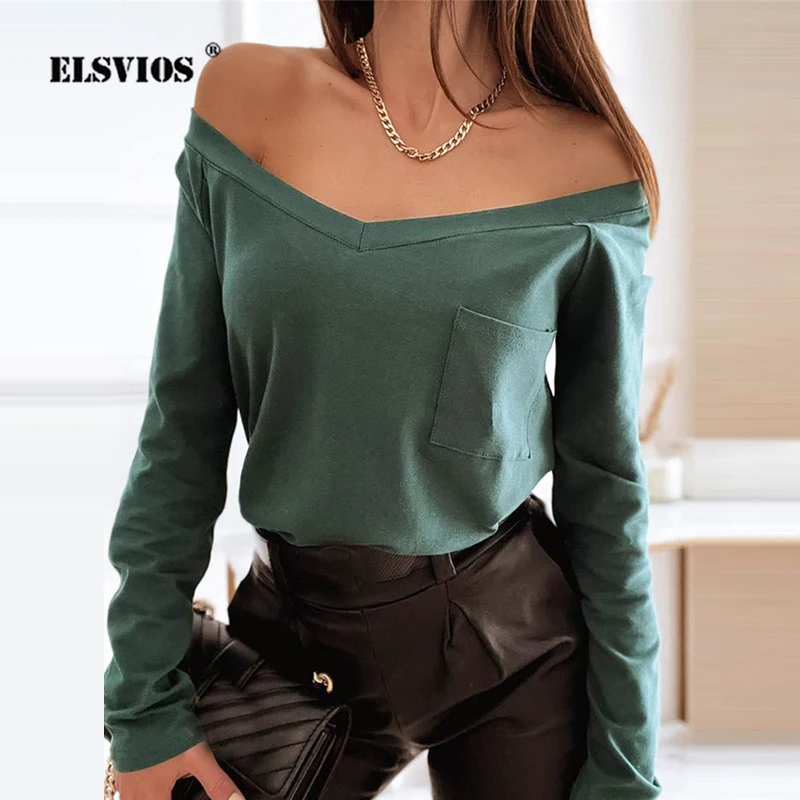 Женский простой однотонный топ на осень и зиму Модный повседневный приталенный