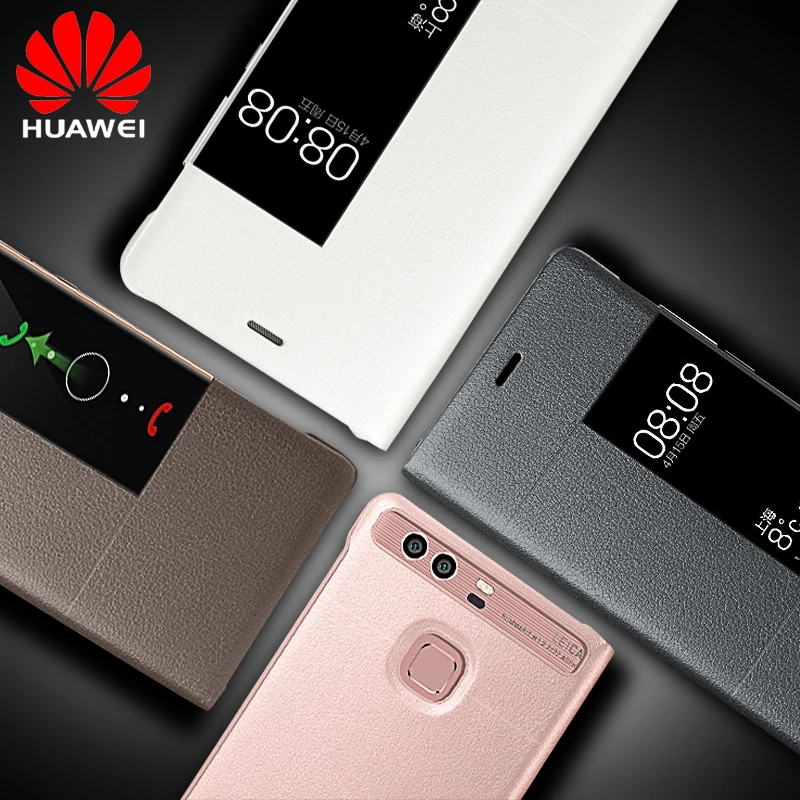 Чехол для Huawei P9 оригинальный Официальный чехол с откидной крышкой и окошком