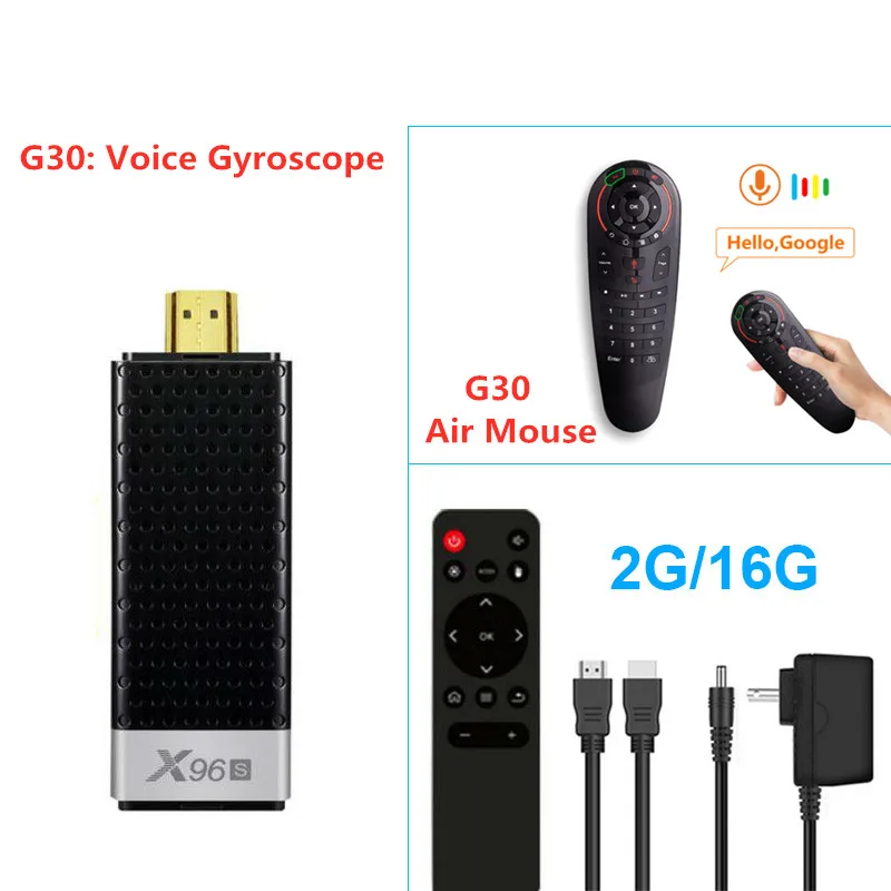 X96s Smart 4 K Android 8,1 ТВ Box Amlogic S905Y2 DDR4, 4 Гб оперативной памяти, 32 Гб встроенной памяти, X96 Мини ПК ТВ палка 5G Wi-Fi Bluetooth 4,2 ТВ ключа Media Player - Цвет: 2G16G G30