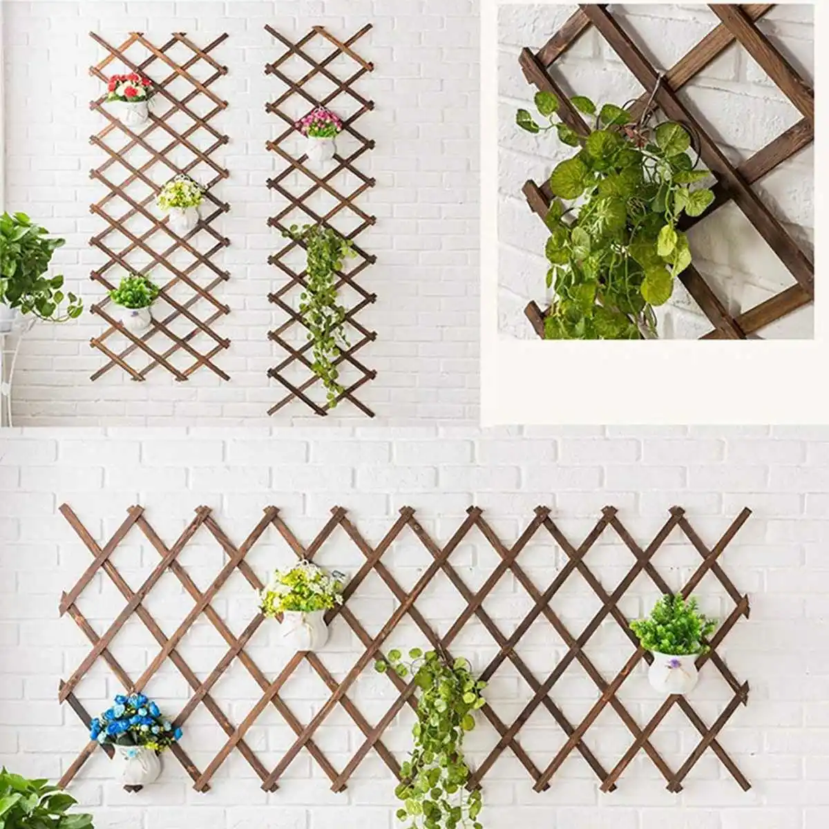 Газированные Антикоррозийные деревянные Натяжные сетки для сада стеновые