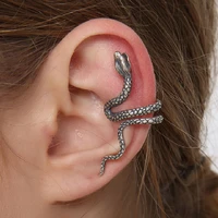 s925 pure silver snake ear clip earrings for women men no ear hole personality independent design earrings fine jewelry