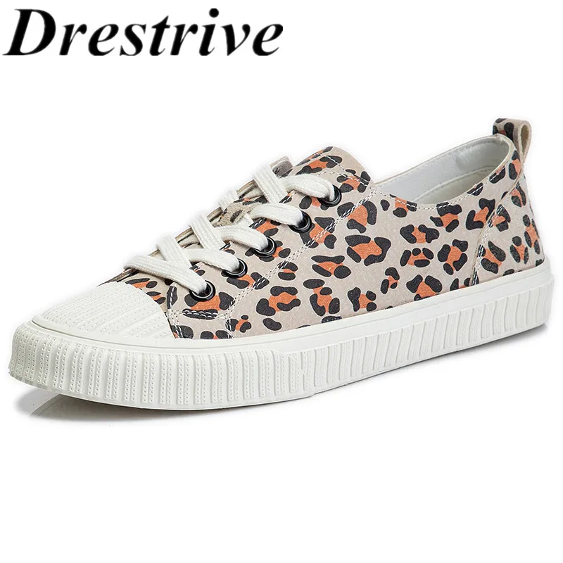 

Drestrive Women Casual Shoes 2021 Spring Sports Cross Tied Flats Round Toe Fashion Sneakers Shallow Low Heels