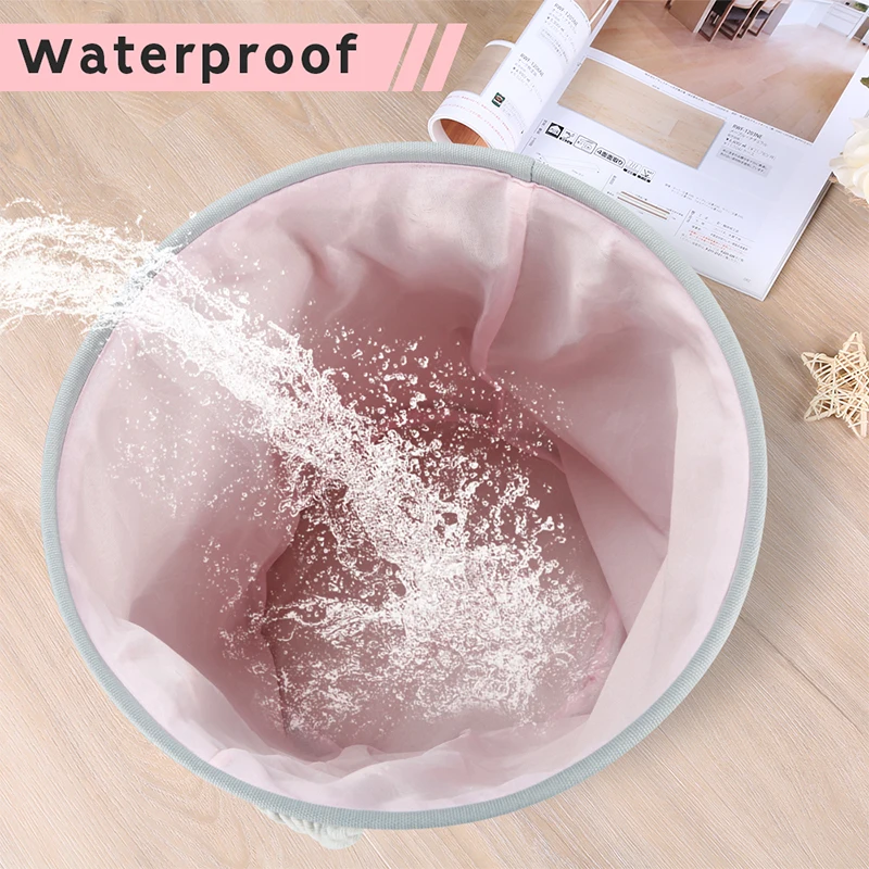 Складная корзина для белья подвесная круглая детской кроватки большая емкость 35