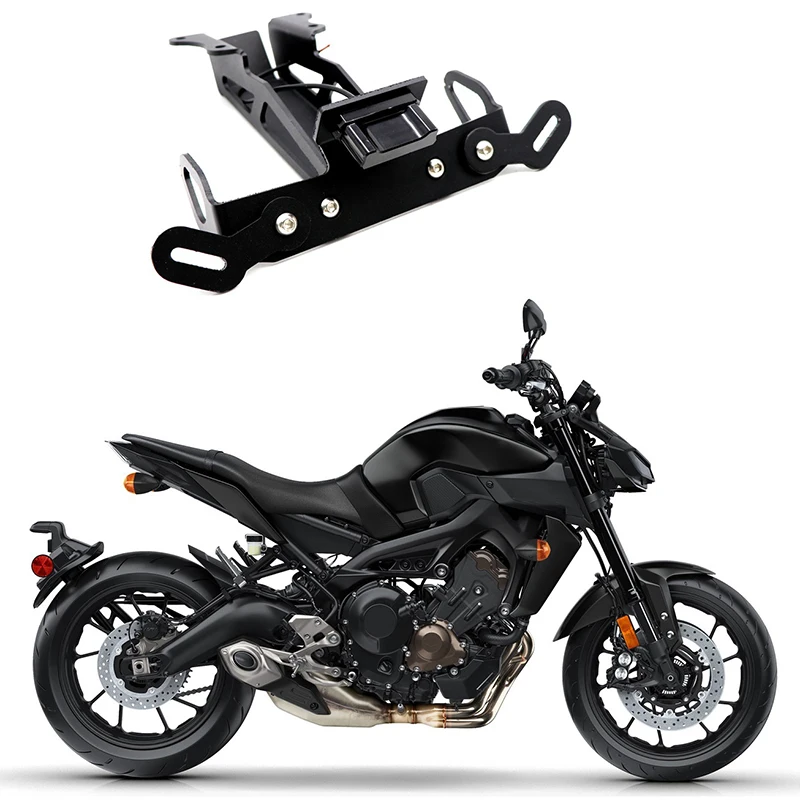 

Держатель номерного знака для YAMAHA MT-09 MT09 MT 09 Tracer FJ-09 FJ09 FJ 09 2015-2018 Motorcylce аксессуары Рамка Кронштейн крыла