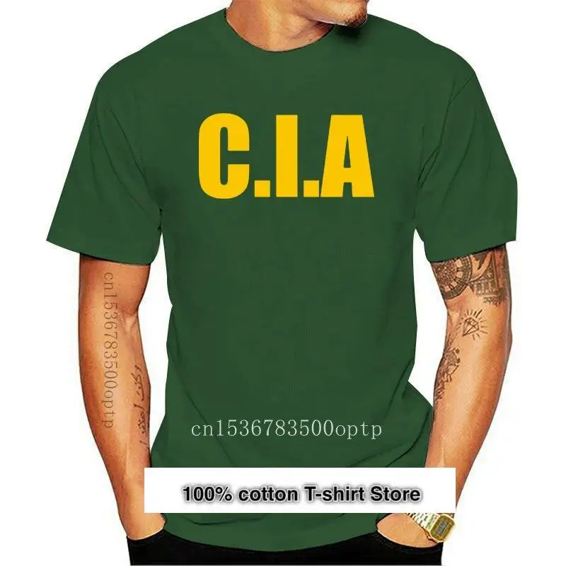 

Camiseta divertida de la CIA para hombres y mujeres, camisa retro del FBI, fancy, drugs, cool, informal, orgullo, tshi, 2021