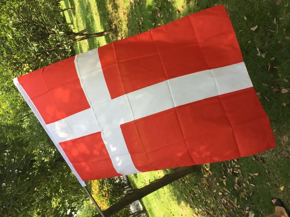 3*5 футов Дания Летающий флаг полиэстер страна национальные Висячие флаги