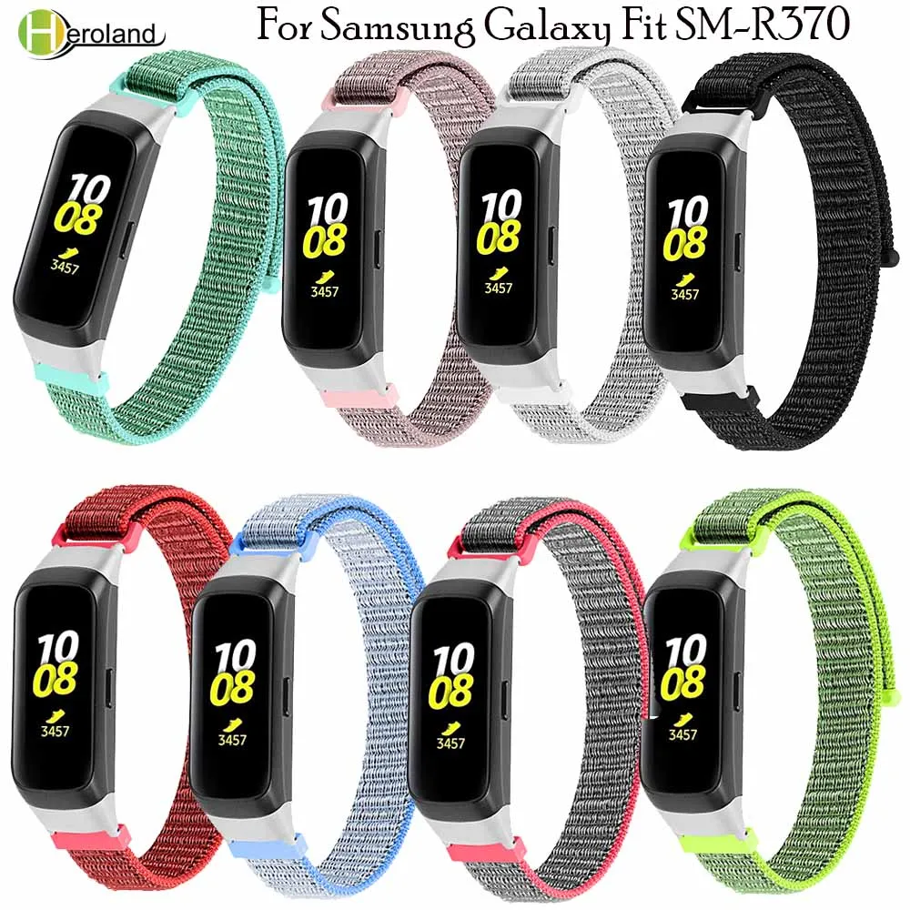 Нейлоновый ремешок для часов Samsung galaxy fit SM R370 смарт браслет e R375 + рамка