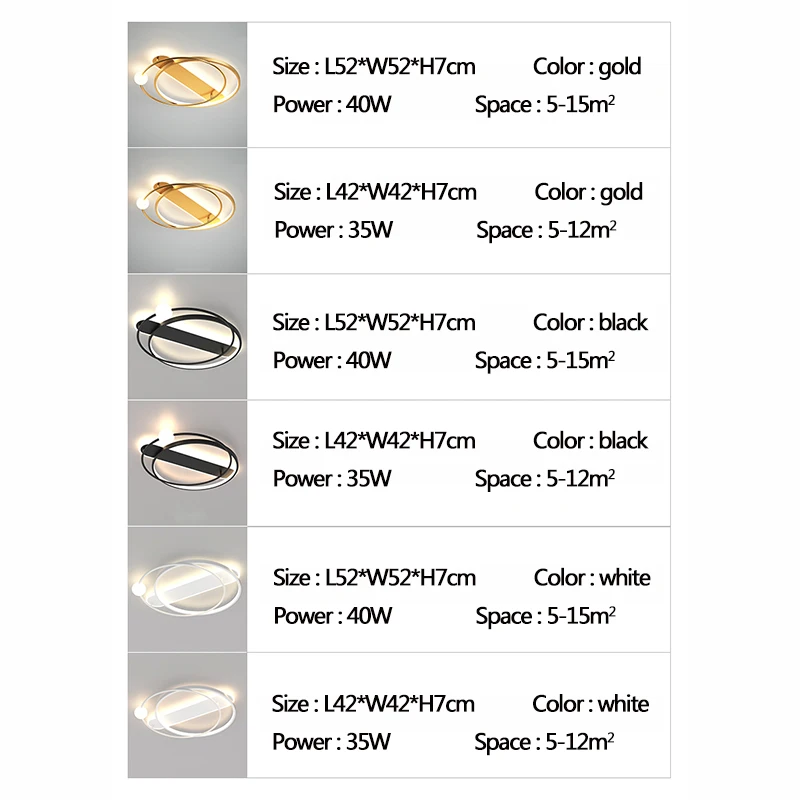 

Modern LED Ceiling Light Home 110V 220V Ceiling Lamp for Living Room Bedroom Study Dining Room Kitchen Light Indoor Decor Lustre