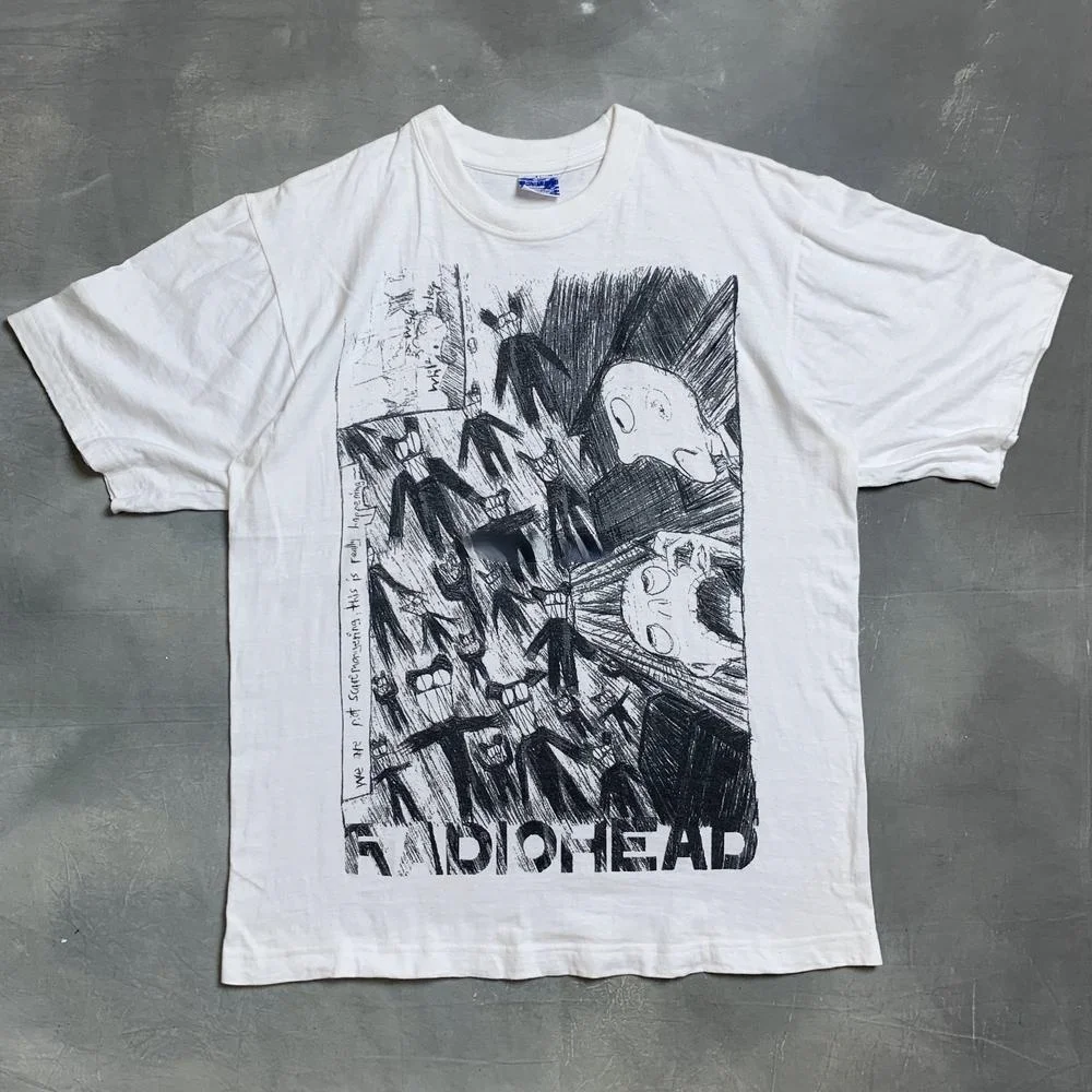 

Vtg Radiohead T ShirtVtg Radiohead Promo T ShirtThom YorkeEnglish Rock Band T ShirtAlternative RockIndie Rock