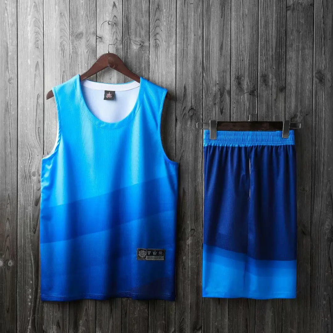 Яркие Мужские дышащие однотонные баскетбольные Джерси комплект униформы