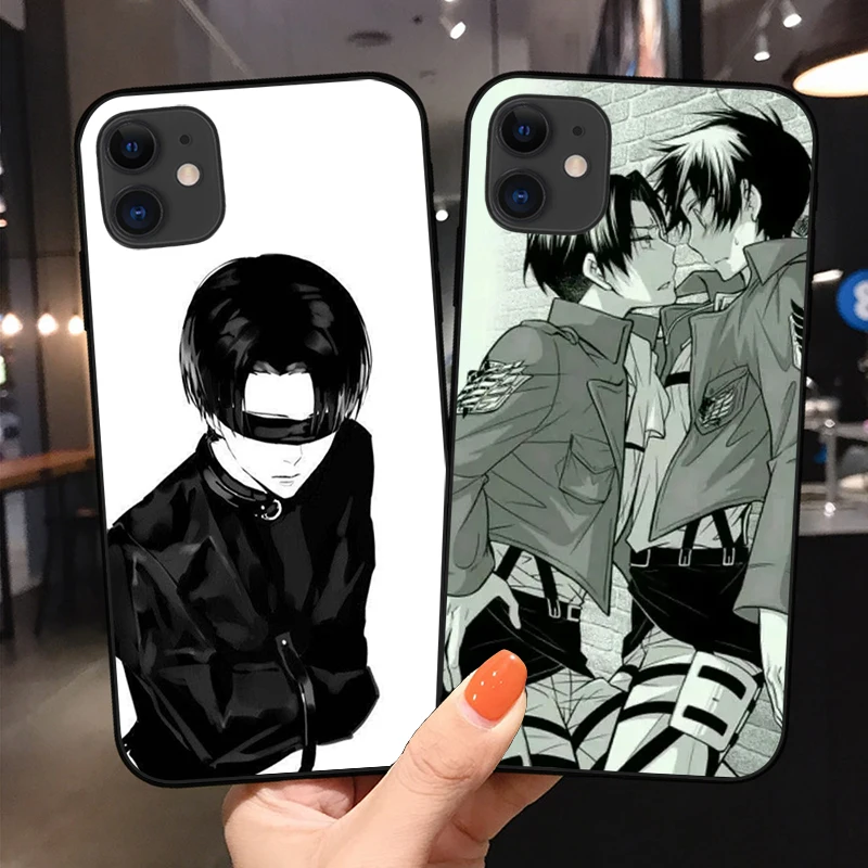 

Anime Levi Ackerman Phone Cover For iPhone 11 12 13Pro Max X XR XS Max 6 6S 7 8 Plus 12Mini SE2020 Soft Silicone TPU Case Fundas