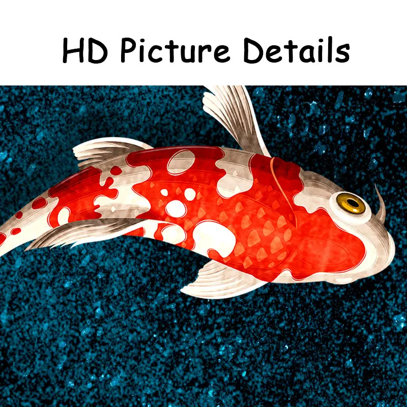 Настенная декоративная картина большого размера на холсте Постер в китайском