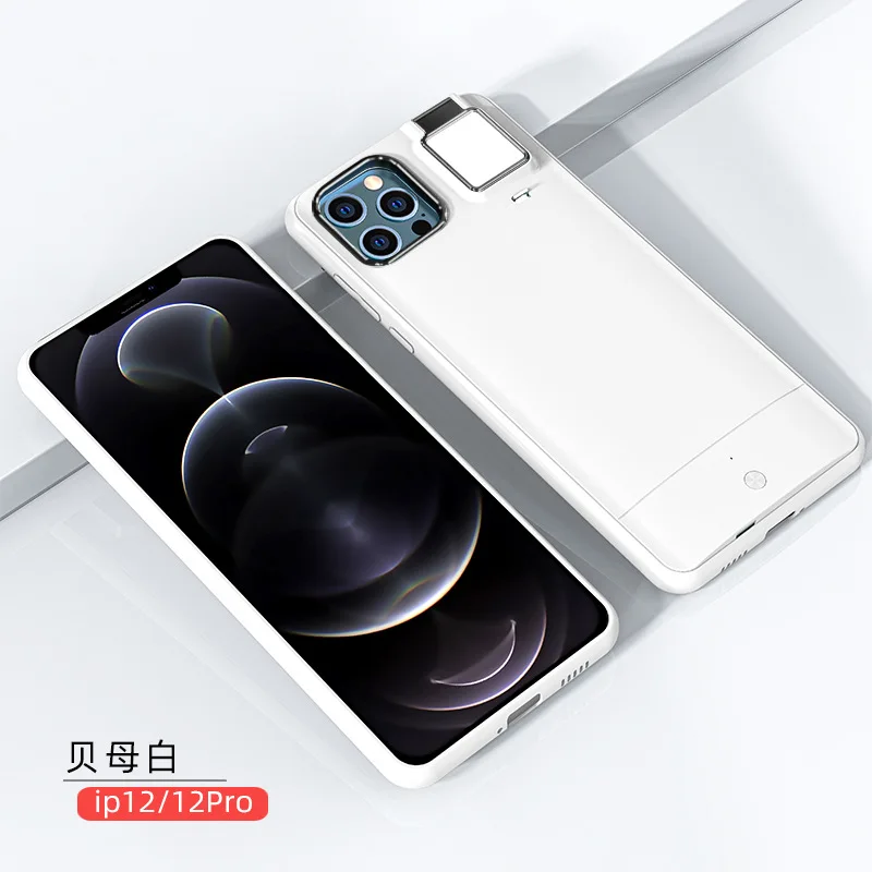 

For iPhone 11 12 RingLight Case With Flash Led Fill Light For Shot Fashion Case For iPhone X XS XR 12 Pro max Ringlight cover
