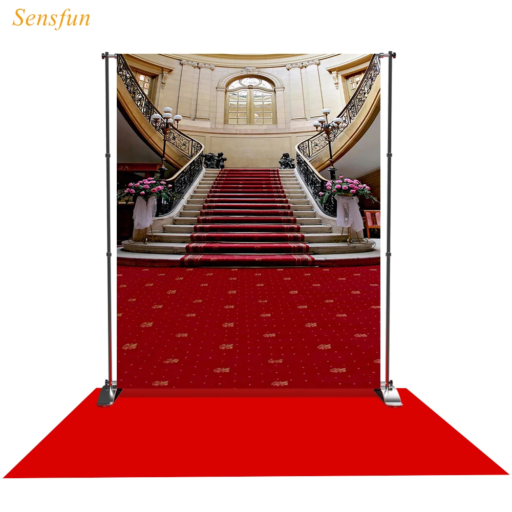 LEVOO фон для фотосъемки лестница красная ковровая дорожка дворец декорация